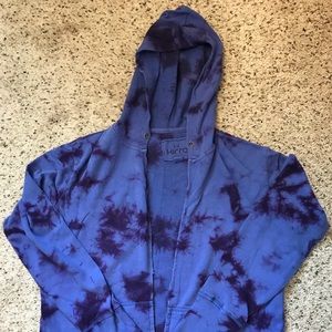 Kirra XL purple tie dye hoodie